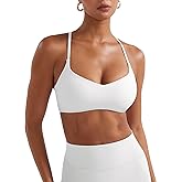 YEOREO Y Back Sports Bras for Women Padded Racerback Bra Paisely Light Impact Adjustable Straps Gym Workout Tops