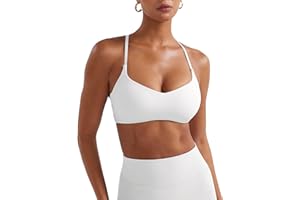 YEOREO Y Back Sports Bras for Women Padded Racerback Bra Paisely Light Impact Adjustable Straps Gym Workout Tops