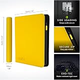 Vault X 12 Pocket Trading Card Zip Binder 480 Cards Exo-Tec Yellow view 2
