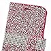 iPhone 6s Plus Wallet case, 3D Bling Jelly Rhinestone PU Leather Wallet Flip Protective Skin Case with Magnetic Bling Button Closure for Apple iPhone 6/6s Plus 5.5 inch Pink