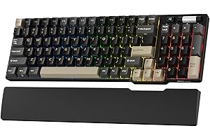 RK ROYAL KLUDGE RK96 RGB Limited Ed, 90% 96 Keys Wireless Triple Mode BT5.0/2.4G/USB-C Hot Swappable Mechanical Keyboard w/Wr