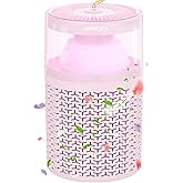 AIRROMI Pet Air Purifier for Home & Bedroom, HEPA Activated Carbon Filter, Removes Pet Dander & Odor, Allergies, Smoke, Hair, Night Light, Fragrance Sponge, Up to 658 ft², A2002 Pink