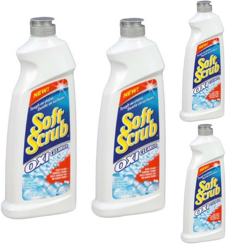 Soft Scrub Oxi Cleanser, 24 Ounce (4 Pack)