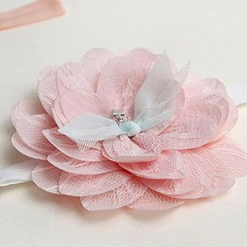 Timeracing Pour Enfant Nouveau Ne Bebe Fille Dentelle Enorme Fleur Elastique Serre Tete Accessoires Cheveux Amazon Fr Beaute Et Parfum