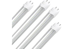 Xapolu 2FT LED T8 T10 T12 Type A+B Tube Lights, 15W 5000K 2100lm, F20T12/F30T8 Fluorescent Light Bulbs Replacement, Ballast C