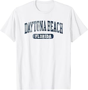Retro Daytona Beach Florida Vintage Throwback vacation mens T-Shirt
