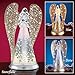 Collections Etc Lighted Glitter Angel Figurine