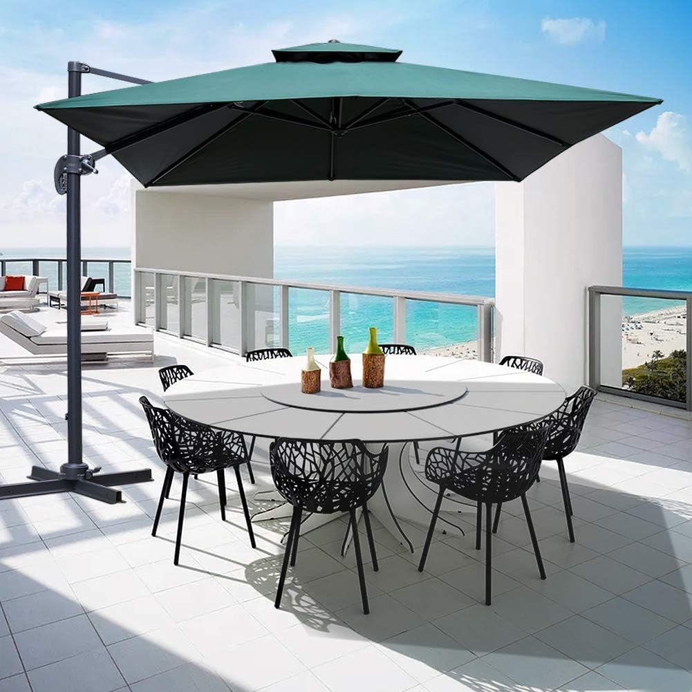 Amazon Com Patiassy 10 Feet Double Top Square Patio Umbrella