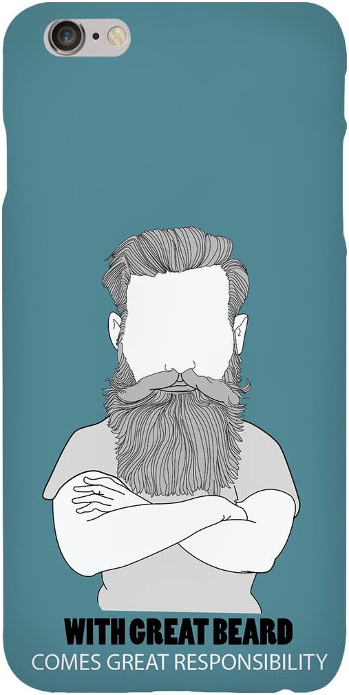UniQBees Original Designer Printed Hard Case Back Cover for Apple iPhone 6 Plus (Beard)