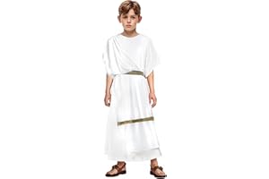 JEGERMIG Boys Toga Costume Kids Greek God Roman Party Children's Cosplay