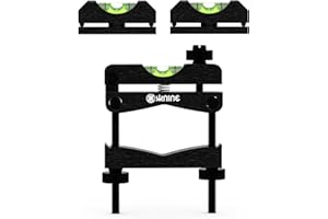 KNINE OUTDOORS Scope Leveling Tool Scope Mounting Level Universal and Professional Tool with Heavy-Duty Designed and Stored in Case for Maintenance, Black Silver Rich Gold