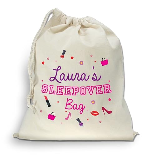 Personalised Girlie Sleepover Pillow case, Girls Slumber party gift