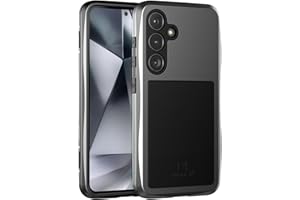 Feitenn for Galaxy S24 Plus Case,Aluminum Metal Bumper+Silicone Hybrid Rubber Shockproof Heavy Duty Outdoor Case Cover with Screen Protector Gift (Grey, S24 Plus)