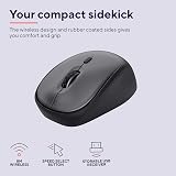 Trust Yvi+ Silent Wireless Mouse 800/1600 DPI Ambidextrous USB Receiver Black view 4