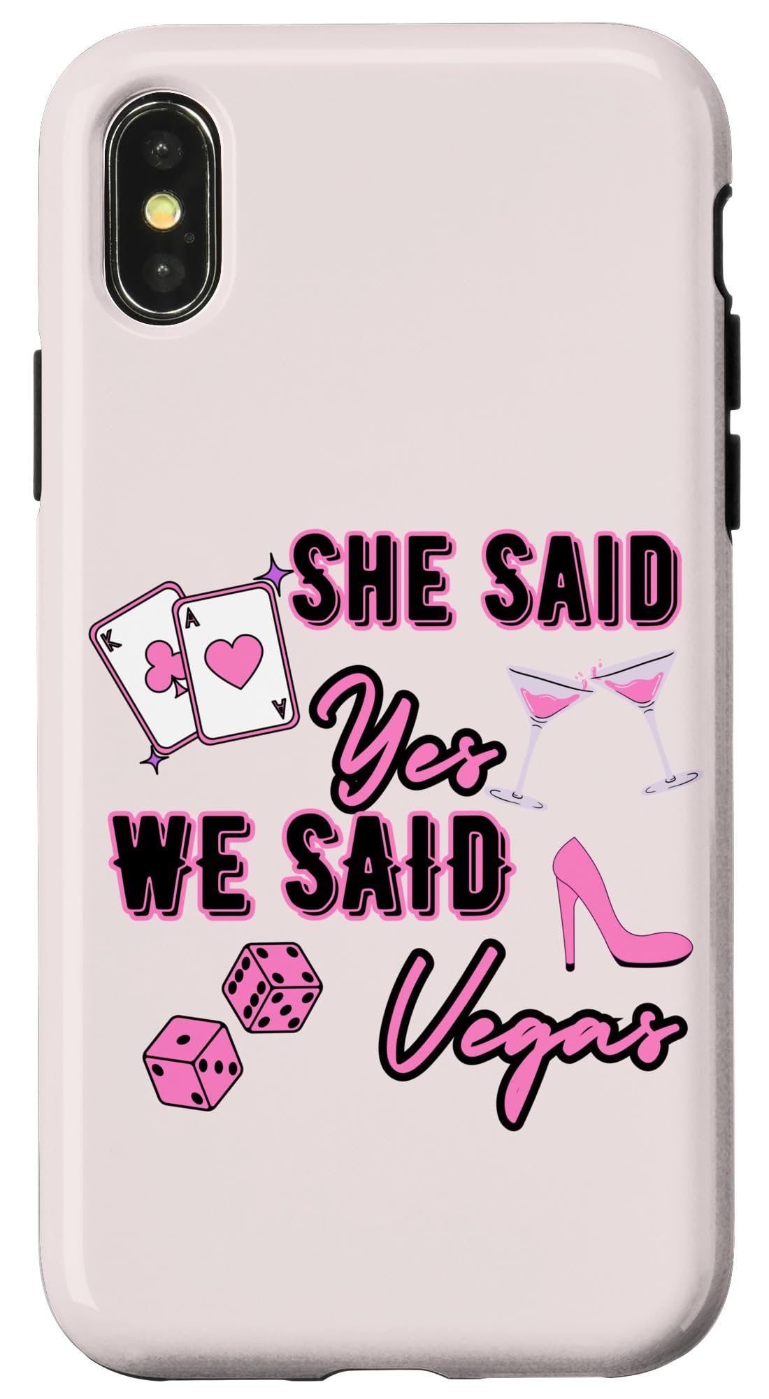 iPhone X/XS Funny Bridal Shower Girls Trip Las Vegas Bachelorette Party Case