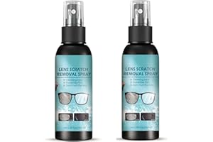 Kolarmo 2023 New Lens Scratch Removal Spray Eyeglass Windshield Glass Repair Liquid,High Concentration Glasses Cleaner Spray for Sunglasses Screen Cleaner Tools (2PC)