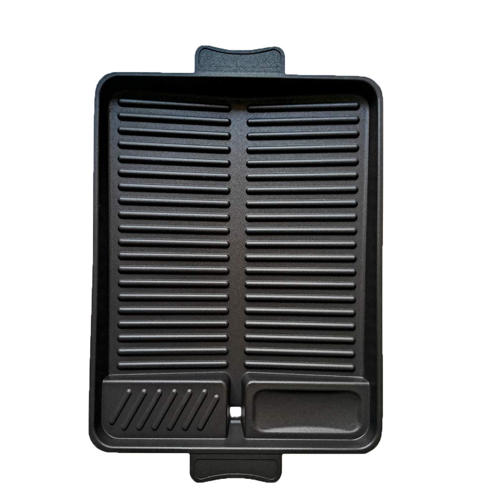 Household Korean Non-stick Baking Tray Barbecue Pan Rectangular BBQ Pot Outdoor Portable Oil Spill Grill Plate