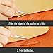 Caydo 3 Pieces Working Hand Leather Edge Skiving DIY Craft Tool Keen Edge Beveler Wholesal