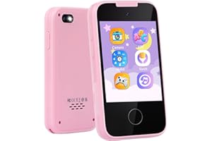 MOFGDNI Kids Phone Toys for 3-6 Year Olds Girls, Touchscreen Kids Cell Phone with Dual Camera, MP3 Music Player, Games, Habit Tracker Kids Toddler Phone Learning Toy Birthday Gifts for Girls Age 3 4 5 6 7 8