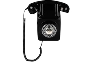 Wall Telephone, Corded Landline Phone for Home, Wall Mounted Retro Telephone, 1960s Old Fashion Antique Phones, Single Line A