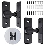 2 Pack Barn Door Lock Hardware, 90 Degree Heavy