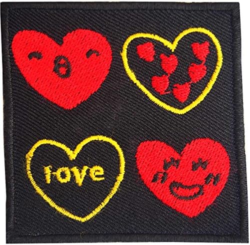 Hearts Iron on Applique Patch
