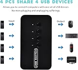 DGODRT USB Switch 4x4 Port Selector 4 Computer Share Keyboard Mouse Printer view 2