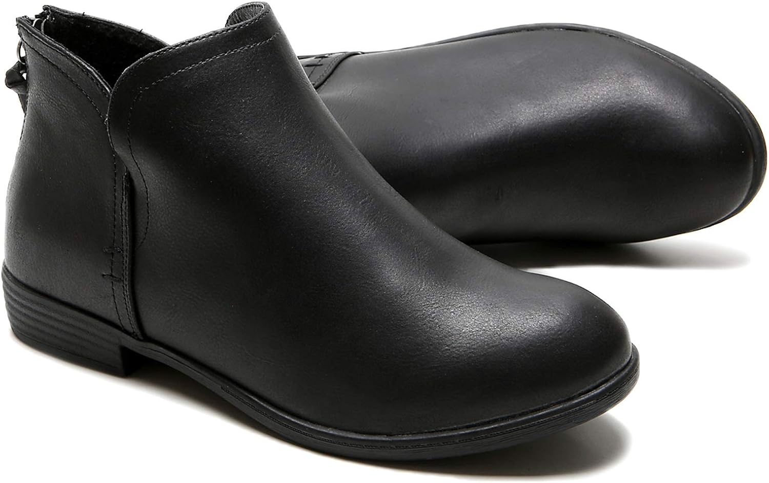 ankle boots low heel wide width