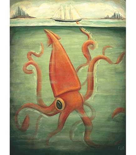 New York Puzzle Company Dream World Leviathan Below 500-Piece Jigsaw Puzzle – Art By Emily Winfield Martin