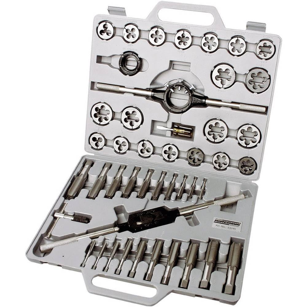 Brueder Mannesmann Tools M53245 Thread-Cutting Set 45 Pieces