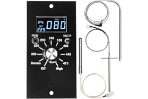 TBGREPTS Upgrade Digital Thermostat Control Board Replacement Parts Kit Compatible with Pit Boss Pellet Grill Smoker PB700,340,440,820, Include Meat Probe, Temperure Sensor Probe, Igniter Hot Rod and Fuse