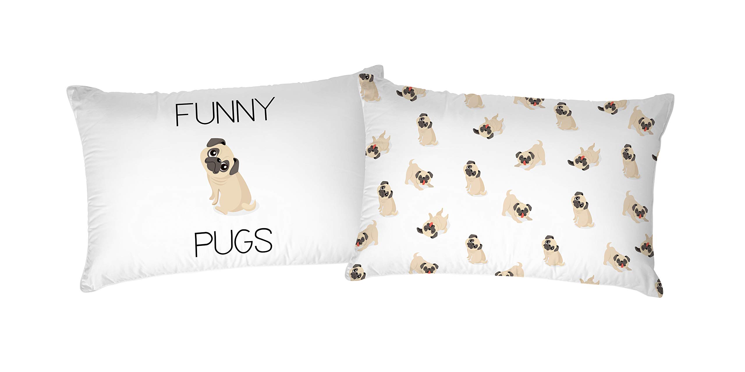 Italian Bed Linen Pair Digital Print Pillowcases, Cotton, Printed-12, 52 x 82 cm — image 1