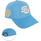 Desert Cactus Southern University Baseball Hat SU Jaguars Brimmed Embroidered Hats Cap Adjustable Cloth Strap Adult (Style D) Blue