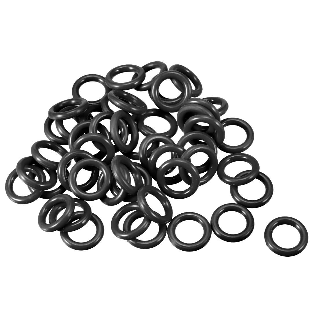 TA-VIGOR 50Pcs Nitrile Rubber O-Rings, 11mm OD 8mm ID 1.5mm Width Rubber Washers Spacer O-Rings Gasket kit, Metric Sealing Gasket for Hose, Faucet, Automotive, Plumbing