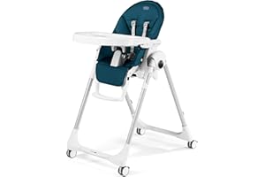Peg Perego Prima Pappa Zero 3 - High Chair - for Children Newborn to 3 Years of Age - Made in Italy - Petrolio (Teal)