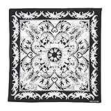 T&Z 100% Cotton 10 Pack Fine Bandanas(Skull)