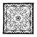 T&Z 100% Cotton 10 Pack Fine Bandanas(Skull)