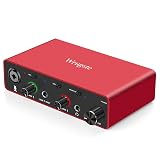 Wrugste USB Audio Interface Solo(24Bit/192kHz)+48V Phantom Power for Computer Recording Podcasting and Streaming Plug and Play Noise-Free Wrugste XLR Audio Interface for PC No Software Included