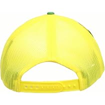 John Deere Baseball Cap Trucker Hat - Yellow, One Size Fits Most, Hook & Loop Closure
