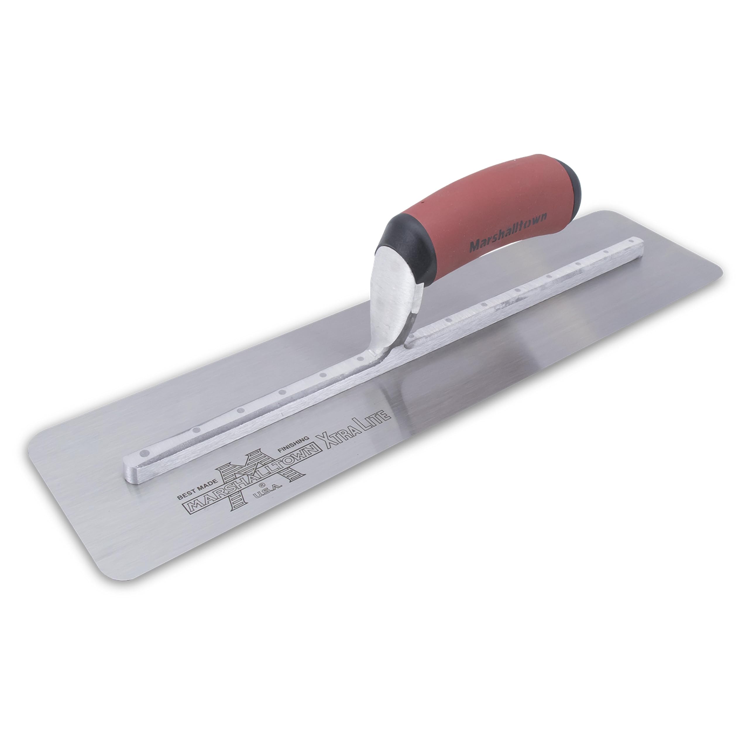 MARSHALLTOWN The Premier Line ST16D 16-Inch by 4-Inch Silo Trowel with Curved DuraSoft Handle