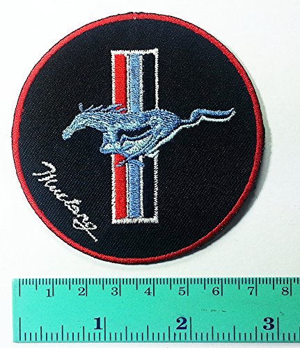 Ford Mustang Racing Sport Automobile Car Motorsport Racing Logo Patch Sew Iron on Jacket Cap Vest Badge Sign