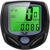 SY Bicycle Speedometer and Odometer Wireless Waterproof Cycle Bike Computer with LCD Display &amp; Multi-Functions by YS