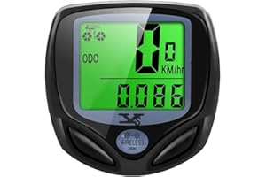 YS SY Bicycle Speedometer and Odometer Wireless Waterproof Cycle Bike Computer with LCD Display & Multi-Functions