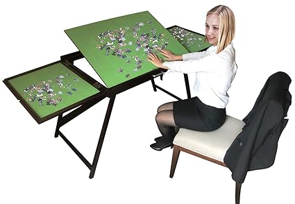 Amazon Com Wooden Jigsaw Puzzle Table For Adults Kids