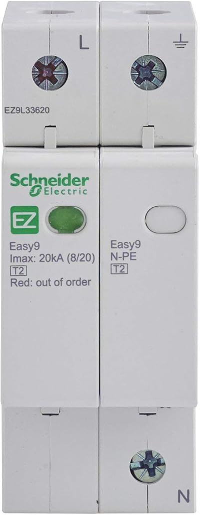 Schneider Electric Easy9 Surge Arrester 1 Pole Neutral 20kA 230V EZ9L33620