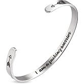 A N KINGPiiN Inspirational Bracelets for Women Inspirational Gift for Women, Men Motivational Birthday Cuff Bangle Friendship Personalized Mantra Jewelry Come Gift Box