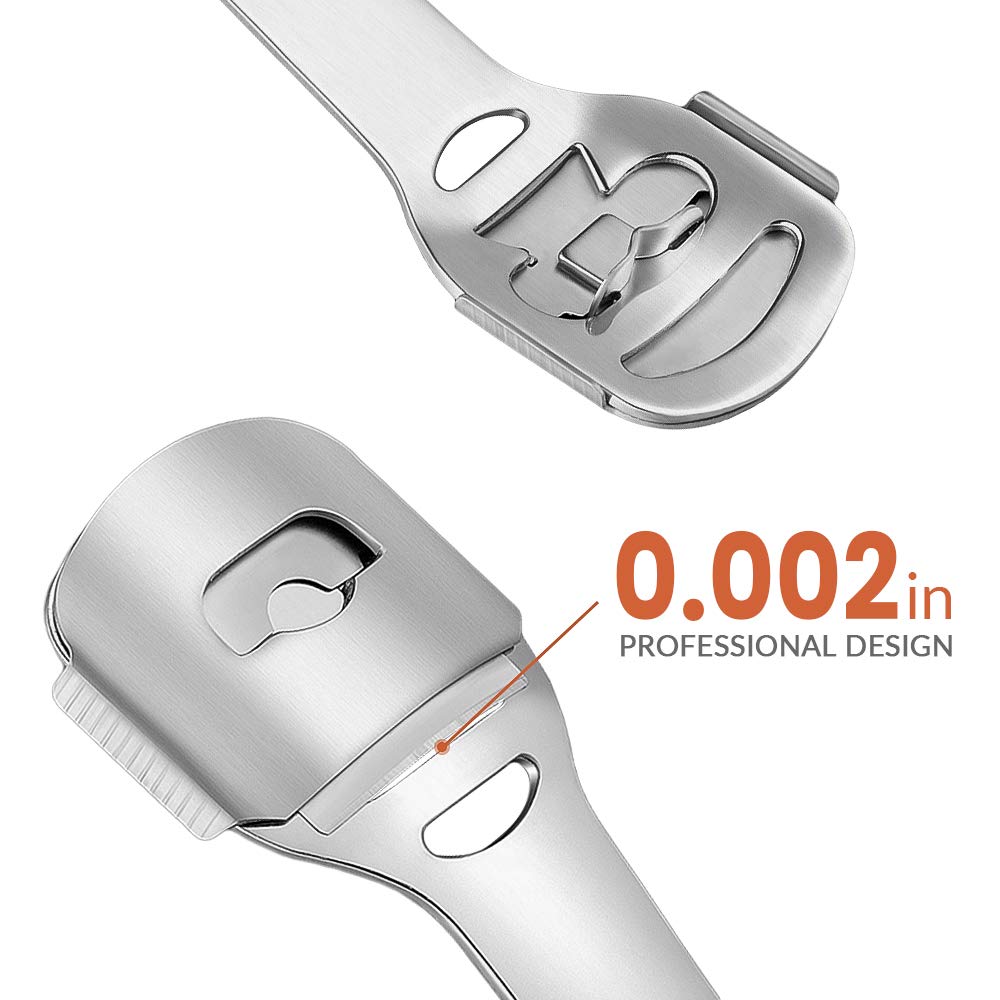 Codream Pedicure Callus Shaver Foot File Care Hard Skin Remover Callus Shaver Sets with Case, Foot File Heads & 10 Replacement Blade for Hand Feet : Beauty