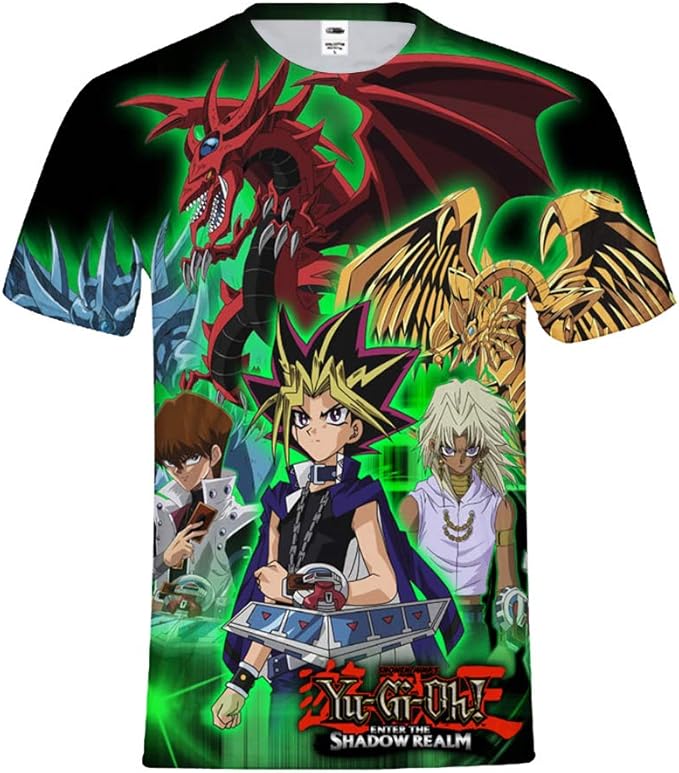 YuGiOh TShirts Round Neck Fashion Printed Short Sleeve Comfortable Leisure T