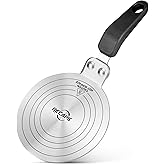 RECAPS 13CM Stainless Steel Induction Adapter Plate for Electric Gas Glass Cooktop, Induction Heater for Moka Pot, Glass bowl