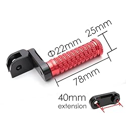 MC MOTOPARTS POLE Red CNC 40mm Extension Riser